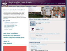 Tablet Screenshot of northbranfordschools.org